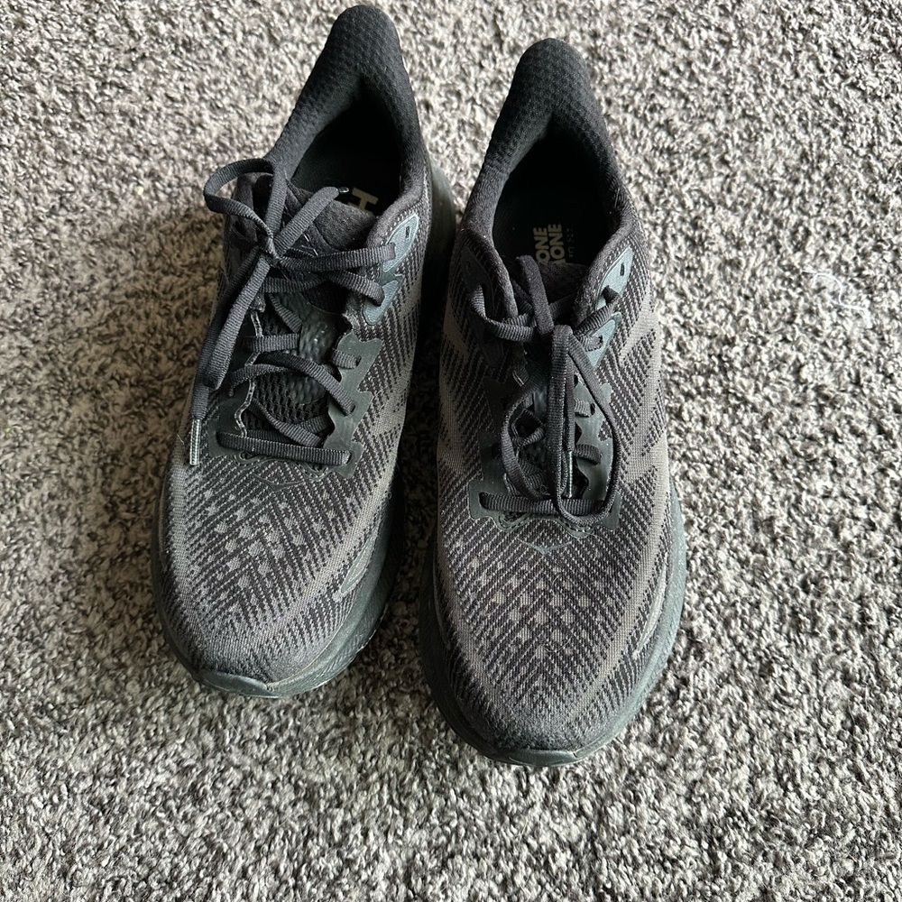 Hoka Women's Charcoal Athletic Shoes View 4
